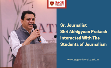 Sr. Journalist Shri Abhigyaan Prakash  Explained The Meaning Of Journalism